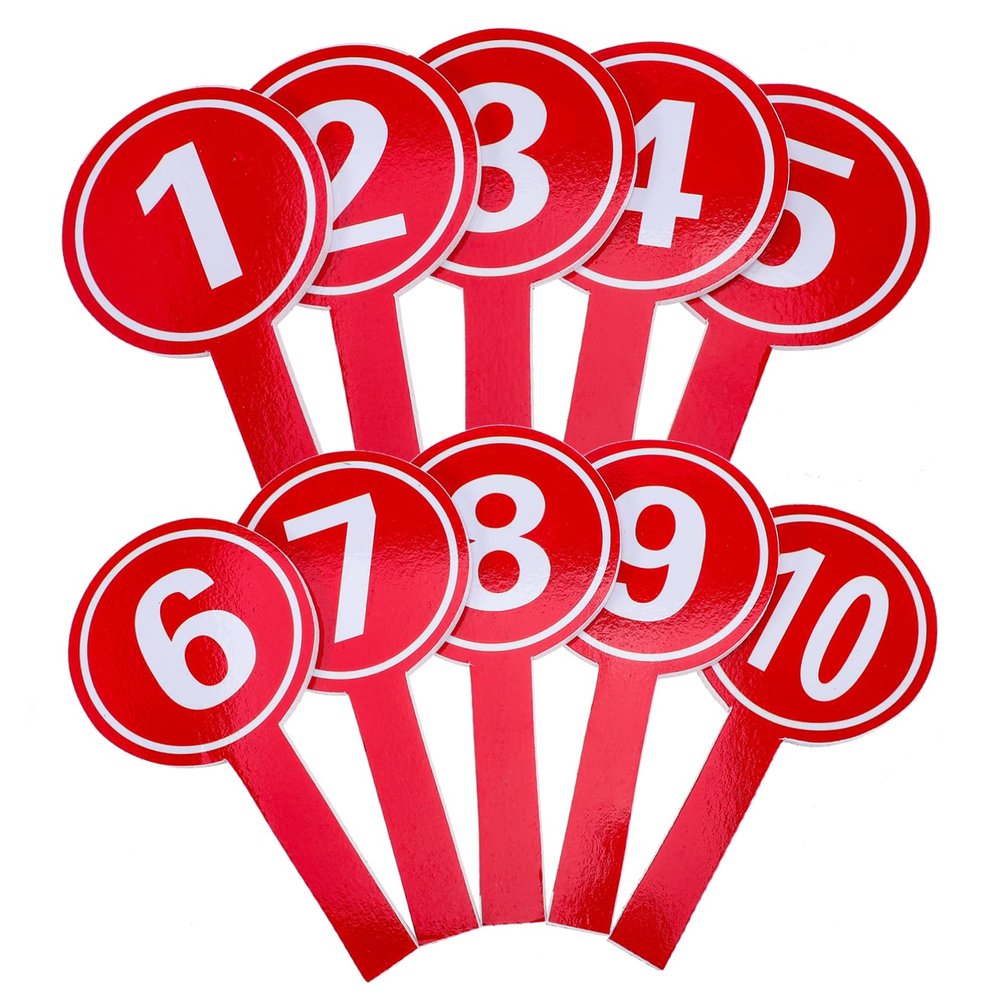 UTHCLO 10pcs Handheld Scoreboard Paddles Flip Score Paddle for Sports Voting and Games Robust