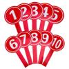 UTHCLO 10pcs Handheld Scoreboard Paddles Flip Score Paddle for Sports Voting and Games Robust view 1