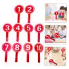 UTHCLO 10pcs Handheld Scoreboard Paddles Flip Score Paddle for Sports Voting and Games Robust view 3