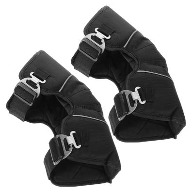 ROMISBABA 2pcs Adjustable Motorcycle Knee Pads Comfortable Windproof Design for Cycling and Riding Ergonomic Support Non- Feature for Daily Activities and Sports