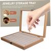ANDRESLAD Jewelry Tray Organizer Lid Portable Display Case for Earrings Necklaces Stackable Storage for Travel and Home Use view 2