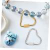 HAPINARY 12pcs Heart Shaped Metal Clips Carabiner Keychain for Jewelry Handbags and Belts Versatile Heart Keyring Accessories view 3