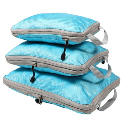 ANDRESLAD 3pcs Travel Organizer Bags Lightweight Travel Storage Pouches for Underwear Socks Cosmetics Packing Cubes for Efficient Luggage Management