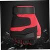 COSMEVIVI 1pair Half-Finger Outdoor Gloves for Men Comfortable Riding and Fitness Hand Gloves Breathable and Design for Cycling and Exercise Red view 2