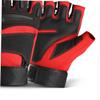 COSMEVIVI 1pair Half-Finger Outdoor Gloves for Men Comfortable Riding and Fitness Hand Gloves Breathable and Design for Cycling and Exercise Red view 4