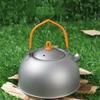 IGRIXLSD 1PC Pure Titanium Outdoor Kettle 400ML Camping Portable Tea Cooking Titanium Kettle view 4