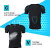 Anti Collision Sports Shirts, Silicone Padded Vest Shorts Pant Black Compression Shirt Football Rib Protectors Wearable Chest Protector for Sports view 3