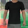 Anti Collision Sports Shirts, Silicone Padded Vest Shorts Pant Black Compression Shirt Football Rib Protectors Wearable Chest Protector for Sports view 4