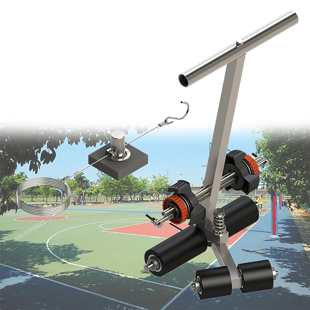 GESAIDES Basketball Court Marking Kit, Court Line Tape Machine, for Draw Straight Lines, Circles, Curves-Floor Tape Applicator, for Basketball Courts, Parking Lots, Workshops and Warning Lines
