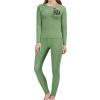 JTKBNVM Abstract Painting of Lines Women's Thermal Underwear Set with Soft Lined Long John Skiing Base Layer Pajama Set view 1