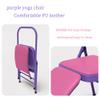 Eqvexd Pilates Yoga Chair,Iyengar Yoga Chair,Yoga Inversion Chairyoga Assist Chair,with Lumbar Back Support,Backless Chair Yoga Chair,Purple view 2