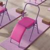 Eqvexd Pilates Yoga Chair,Iyengar Yoga Chair,Yoga Inversion Chairyoga Assist Chair,with Lumbar Back Support,Backless Chair Yoga Chair,Purple view 3
