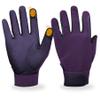 ChinFun Women's Leather Insulated Horse Riding Gloves Breathable Equestrian Gloves Outdoor Horseback Gloves Light Purple M view 1