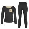 JTKBNVM A Cartoon Fox Women's Thermal Underwear Set with Soft Lined Long John Skiing Base Layer Pajama Set view 4