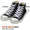 Handshop Wide Flat Athletic Shoelaces 5/16"(2 Pair) - Shoe Laces for Sneakers and Casual Shoes Replacements Off White 31 inch (80cm) view 3