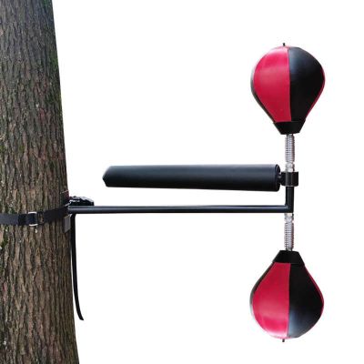 Lightweight Fast-Reflexes Speed Bag Boxing Punching Bag Wall Mount Height Adjustable for Tree or Soft Object, MMA, Martial Arts, and Boxing Equipment for Training at Home, 3 Models Available(Double Ba