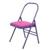 Eqvexd Pilates Yoga Chair,Professional Iyengar Auxiliary Chair,Hardened Thick Yoga Folding Chair,Solid Anti-Slip,Foldable and Portable Backless Chair,Purple-Yoga Chair (Without Waist Drag) view 1