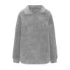 MXTPOV Womens Half Zip Sherpa Pullover Fuzzy Fleece Oversized Sweatshirts Long Sleeve Winter Warm Outerwear With Pockets amazon returns for sale Gray L view 4