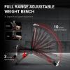HARISON Adjustable Weight Bench for Home Gym, Foldable Workout Bench Press with Leg extension, Incline Decline Flat Bench 800 LBS Capacity view 2