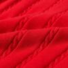 Boys and Toddler's V-Neck Cable Knit Sweater Vest Kids Girls Sleeveless Pullover School Uniform (Red, 5-6 Years) view 3