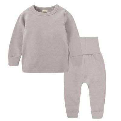 Kids Thermal Underwear Set Toddler Winter Base Layer Soft Long Johns for Baby Boys Girls Girl (Grey, 6-9 Months)
