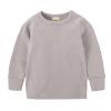 Kids Thermal Underwear Set Toddler Winter Base Layer Soft Long Johns for Baby Boys Girls Girl (Grey, 6-9 Months) view 2