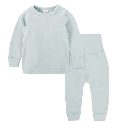 Kids Thermal Underwear Set Toddler Winter Base Layer Soft Long Johns for Baby Boys (Light Blue, 12-24 Months)