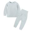 Kids Thermal Underwear Set Toddler Winter Base Layer Soft Long Johns for Baby Boys (Light Blue, 12-24 Months) view 4