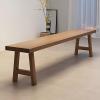 GJSJK Wood Bench, Small Bench, Dining Room Bench, Wooden Bench Outdoor, for End of Bed, Hallway, Church, Breakfast, Kitchen & Dining Room view 2