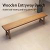 GJSJK Wood Bench, Small Bench, Dining Room Bench, Wooden Bench Outdoor, for End of Bed, Hallway, Church, Breakfast, Kitchen & Dining Room view 4