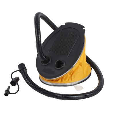 Foot Pump Air Inflator High Volume, Portable Plastic Inflator Pump with Air Tube and Multiple Nozzles for Inflatable Boats Beds Swim Rings Water Supplies