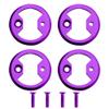 4PCS Titanium Pedal Plate ti Bow tie fit Cycling Pro for MTB Bike for Bicycle Pedal Plate Cleats for Wahoo for SpeedPlay Comp Zero Aero NanoPCS (Purple) view 1
