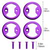 4PCS Titanium Pedal Plate ti Bow tie fit Cycling Pro for MTB Bike for Bicycle Pedal Plate Cleats for Wahoo for SpeedPlay Comp Zero Aero NanoPCS (Purple) view 2