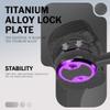 4PCS Titanium Pedal Plate ti Bow tie fit Cycling Pro for MTB Bike for Bicycle Pedal Plate Cleats for Wahoo for SpeedPlay Comp Zero Aero NanoPCS (Purple) view 3