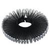 FAD-4U Elizabethan Chiffon Neck Ruff Detachable Collar for Medieval Costume Ensembles Neck Collars Black&White view 2