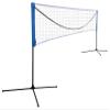 ZeHuoGe Portable Large Volleyball Net, Badminton Net with Carrying Bag Stand/Frame,Adjustable Height Tennis Net,Volleyball Net for Backyard, Indoor, Outdoor, Beach (Black, 17FT) view 1