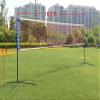 ZeHuoGe Portable Large Volleyball Net, Badminton Net with Carrying Bag Stand/Frame,Adjustable Height Tennis Net,Volleyball Net for Backyard, Indoor, Outdoor, Beach (Black, 17FT) view 2