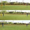ZeHuoGe Portable Large Volleyball Net, Badminton Net with Carrying Bag Stand/Frame,Adjustable Height Tennis Net,Volleyball Net for Backyard, Indoor, Outdoor, Beach (Black, 17FT) view 3
