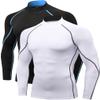 2/3 Pack Men's Compression Shirts Long Sleeve Workout Shirts Mock Turtleneck Athletic Base Layer Active Undershirts Tops view 1