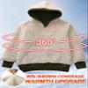 Flygo Unisex Boys Girls Fleece Lined Sherpa Hoodie Kids Warm Winter Hoodies Pullover Hooded Sweatshirt Sweater(ArmyGreen-XL) view 4