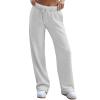 Womens Sweatpants Baggy High Waisted Wide Leg Sweatpants Oversized Tall Comfy Drawstring Sweatpants Casual Joggers Cute Sweatpants for Teen Girls Cotton Sweat Pants Women Baggy Preppy Sweatpants view 2