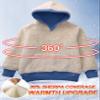 Flygo Unisex Boys Girls Fleece Lined Sherpa Hoodie Kids Warm Winter Hoodies Pullover Hooded Sweatshirt Sweater(LightBlue-S) view 4
