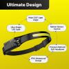 Achuhe Lumilight Headlamp, Lumi Light LED Head Band Rechargeable LED Headlamp, 230 Wide Beam Head Lamp with Motion Sensor for Adults, 5 Mode Waterproof Lightweight Outdoor Camping Essentials (2pcs) view 3