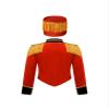easyforever Kids Girls Boys Drum Major Team Uniform Drummer Performance Outfits Marching Band Tassel Jacket Coat and Hat B Red 4 Years view 2
