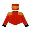 easyforever Kids Girls Boys Drum Major Team Uniform Drummer Performance Outfits Marching Band Tassel Jacket Coat and Hat B Red 4 Years view 4