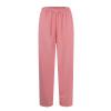 Womens Oversized Comfy Drawstring High Waisted Wide Leg Sweatpants - Casual Cute Sweatpants for Teen Girls and Women - Cotton Sweat Pants view 4