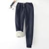 Women's Warm Sherpa Lined Sweatpants Thick Winter Sherpa Pants Faux Fur Lined Fleece Leggings Today Atheltic Joggers Pants 2024 view 2