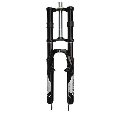 Descending Bike Fork, 20"24"26" MTB Shock Fork, Double Shoulder Suspension Setup, V-brake + Disc Brake(26 Inch)
