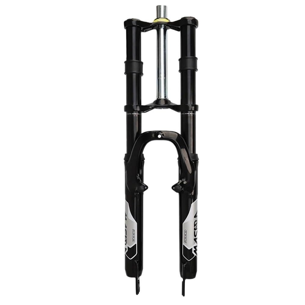 Descending Bike Fork, 20"24"26" MTB Shock Fork, Double Shoulder Suspension Setup, V-brake + Disc Brake(26 Inch)