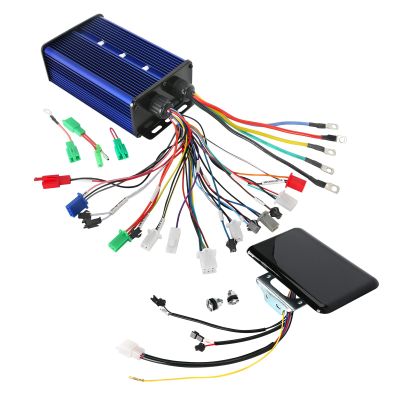 ZXTDR 48V-72V Electric Bicycle Multifunction Display Meter and 36V 48V 50V 60V 72V 84V 45A-60A 350W-3000W Universal Brushless Motor Controller for Electric Bicycle Scooter E-Bike Tricycle Drift Trike